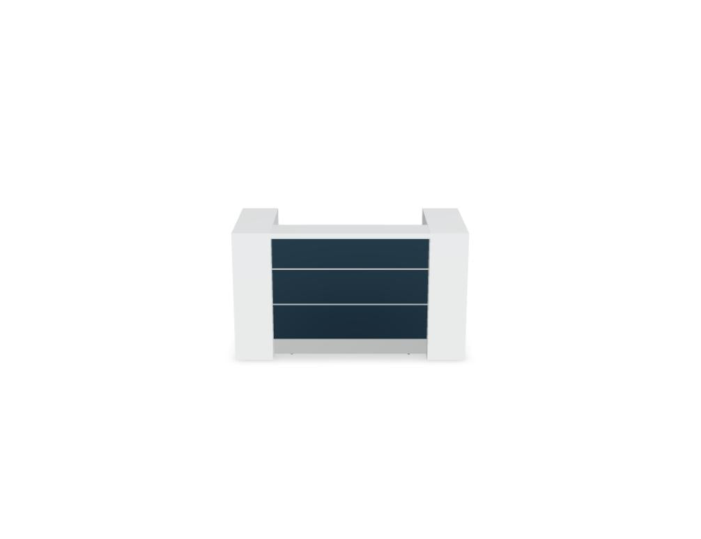 Valde LAV01L - modulare Empfangstheke in Weiss Pastell präsentiert im Onlineshop von KAQTU Design AG. Empfangsdesk ist von Mdd