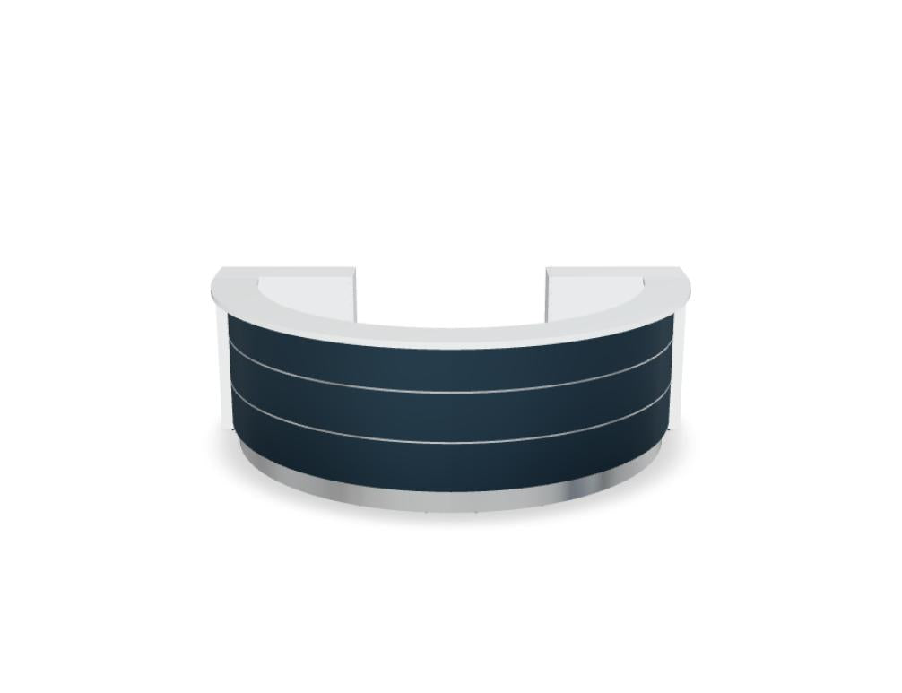 Valde LAV61L - modulare Empfangstheke in Weiss Pastell präsentiert im Onlineshop von KAQTU Design AG. Empfangsdesk ist von Mdd