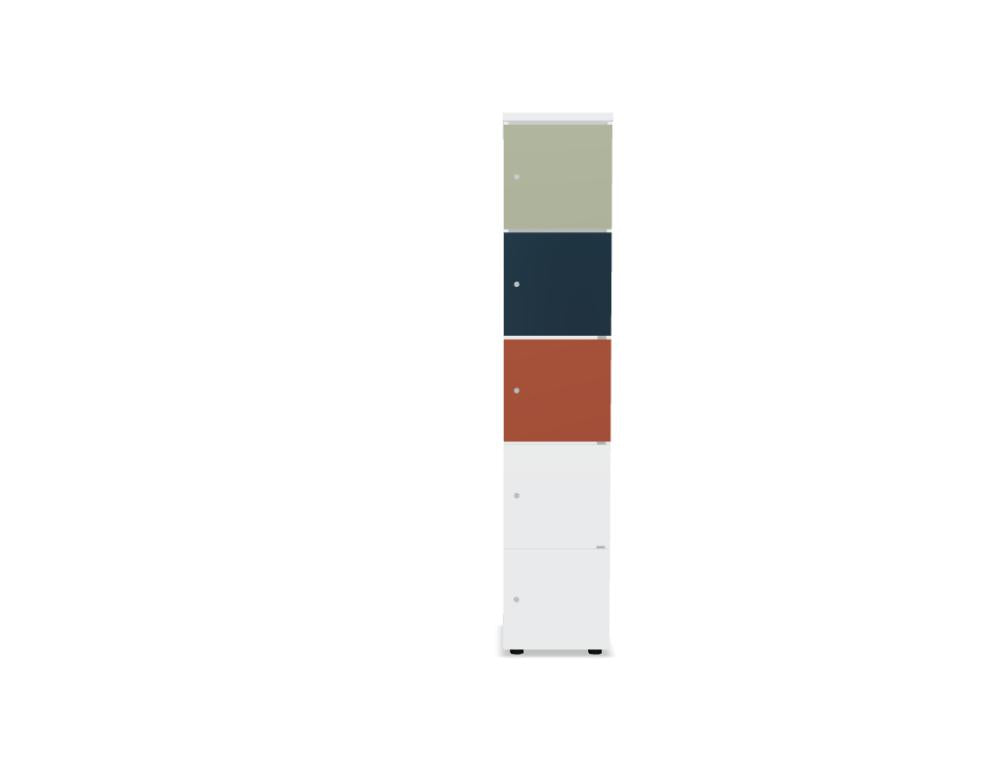 Locker Standard LOK05 - modulares aufbewahrungsystem in Weiss Pastell präsentiert im Onlineshop von KAQTU Design AG. Büroschrank ist von Mdd