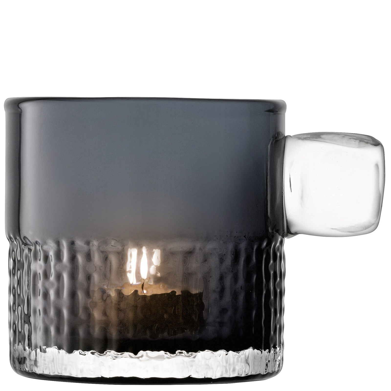 Handle Teelichthalter H9cm - schiefer - KAQTU Design