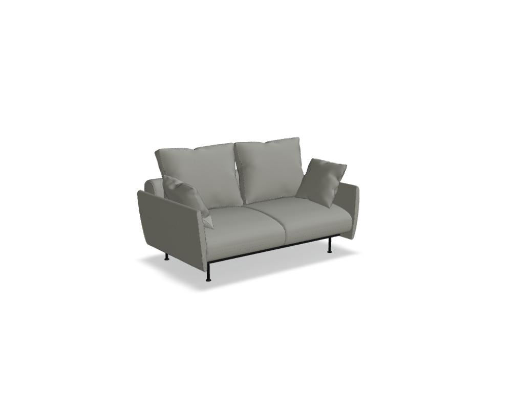 Lotus LTS02 - Sofa in Beige präsentiert im Onlineshop von KAQTU Design AG. 2er Sofa ist von Mdd