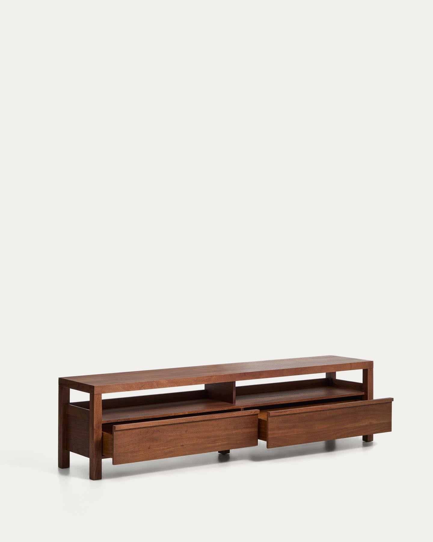 TV-Möbel Norani aus massivem Akazienholz und Akazienfurnier 200 x 50 cm in Braun präsentiert im Onlineshop von KAQTU Design AG. TV-Möbel ist von Kave Home