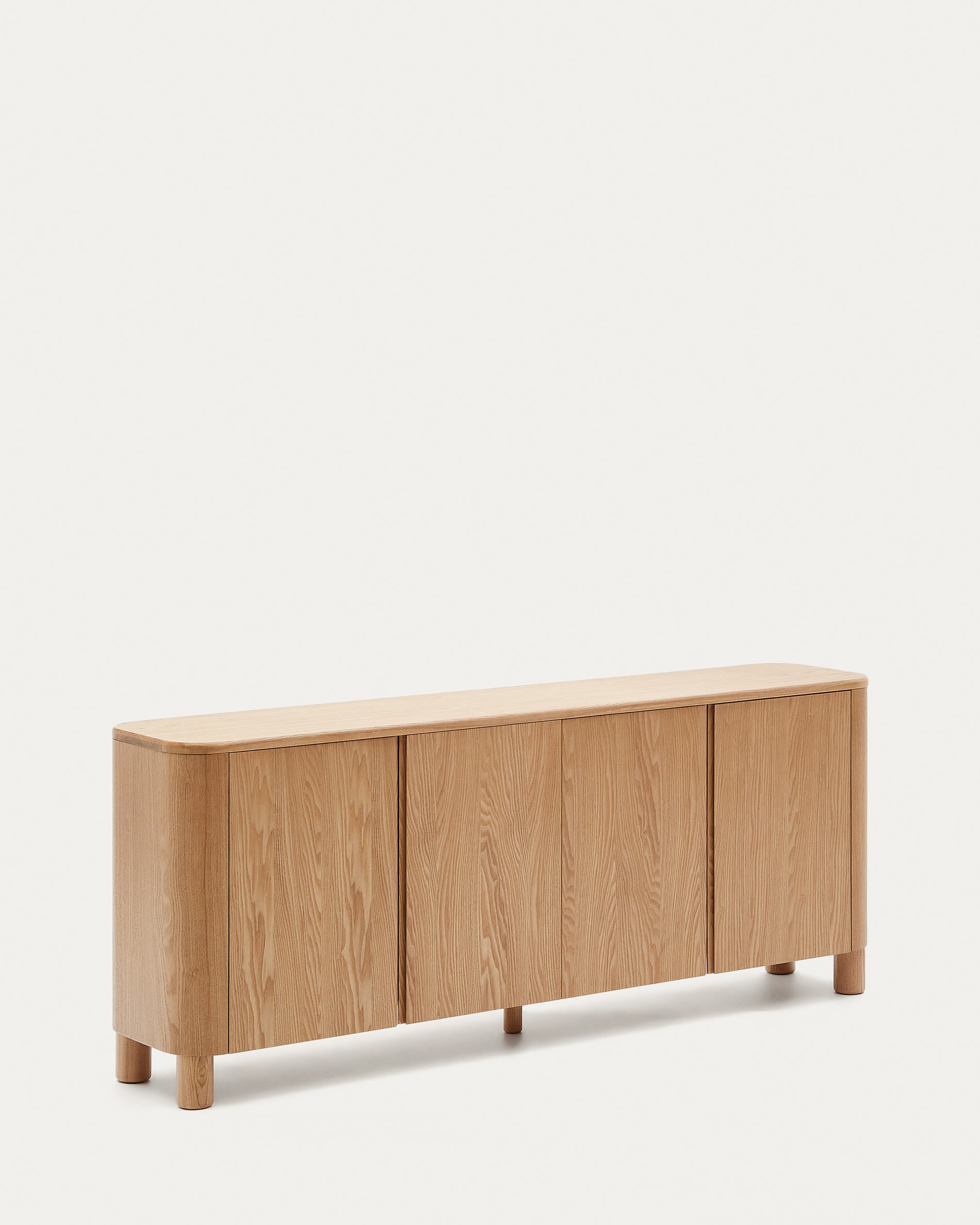 Stilvolles Salaya Sideboard aus nachhaltigem Eschenfurnier, 200x79 cm.