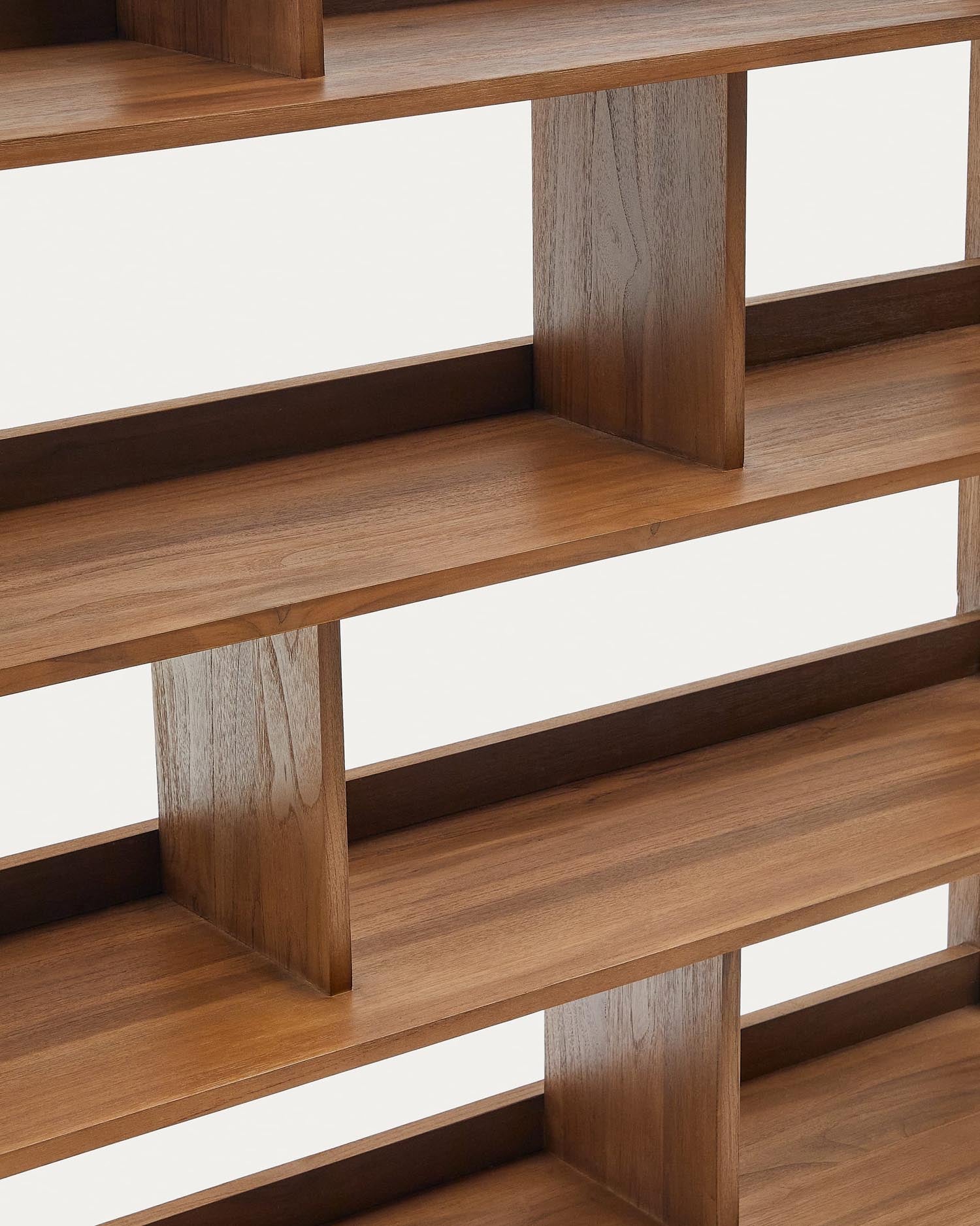 Massives Teakholzregal, 150 x 185 cm, ideal für stilvolle Aufbewahrung und Präsentation in jedem modernen Zuhause.