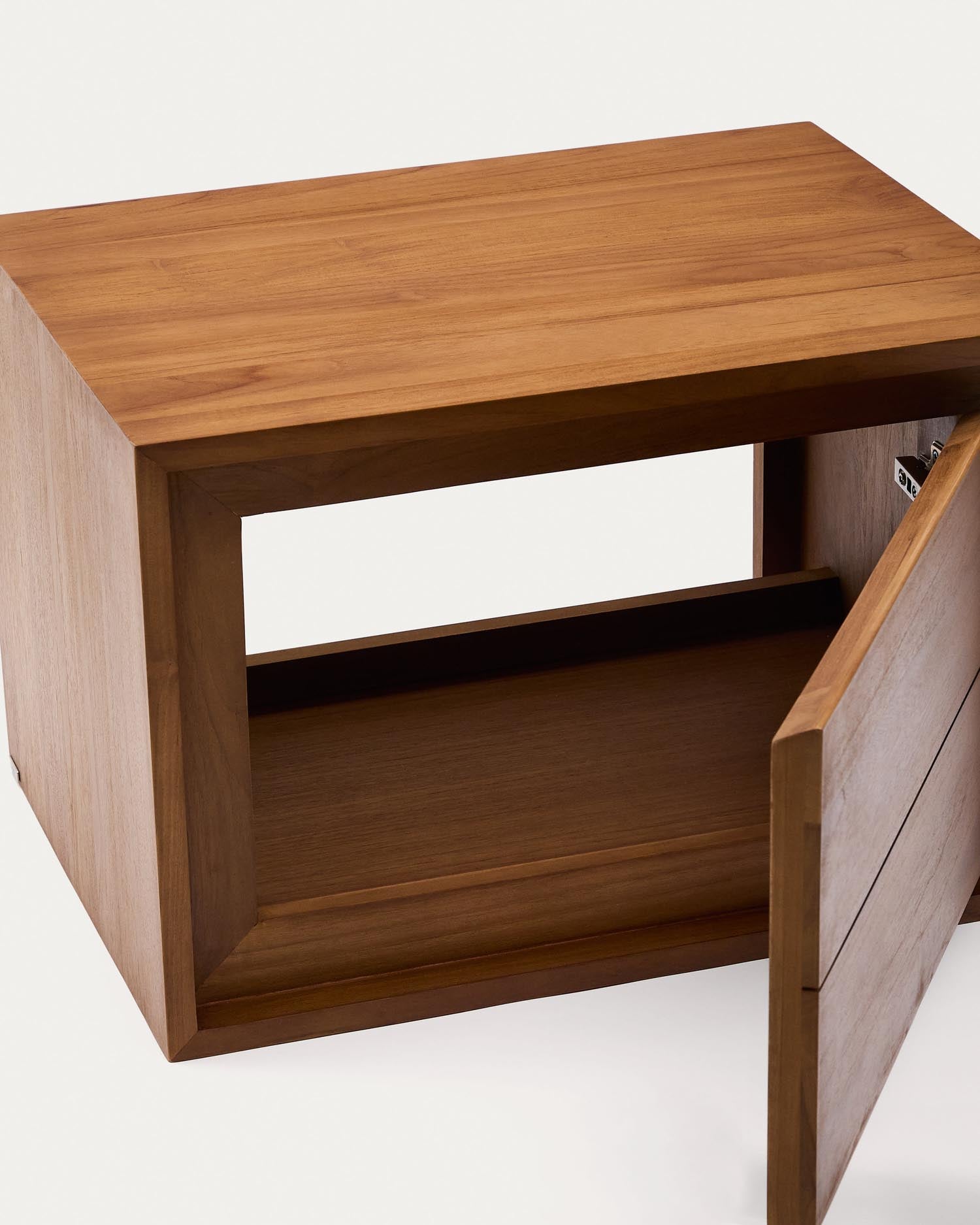 Kenta Badezimmermöbel aus massivem Teakholz mit edlem Nussholzfinish, 60 x 45 cm – perfekte Kombination aus Stil und Funktionalität für Ihr Bad.