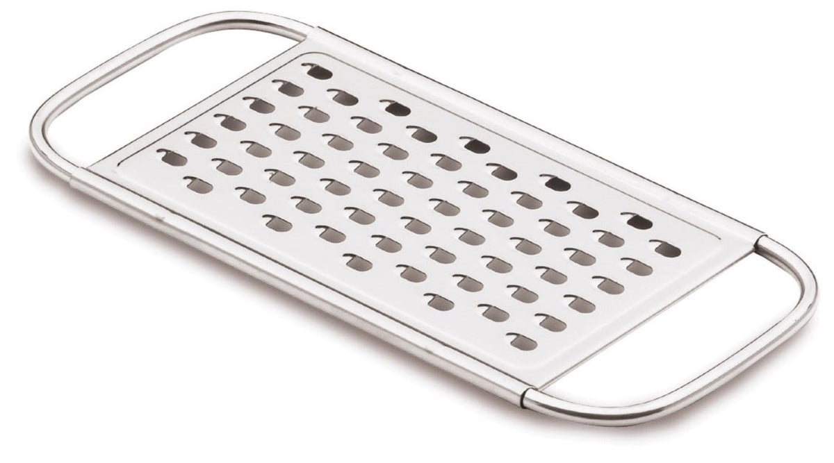 Reibe grob 25.5x11cm in Silber präsentiert im Onlineshop von KAQTU Design AG. Küchenhelfer ist von Lacor
