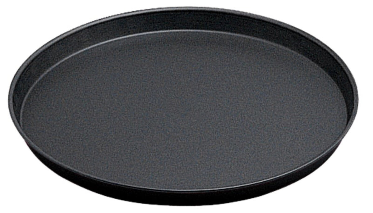 Pizzablech rund Boden Ø12.5cm, oben Ø14cm, Blaublech in Schwarz präsentiert im Onlineshop von KAQTU Design AG. Backbleche ist von Contacto