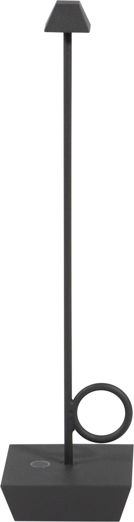 Broggi Bugia Lampe wiederaufladbar, grau 8x8cm H32cm in Silber präsentiert im Onlineshop von KAQTU Design AG. Tischleuchte ist von Abert