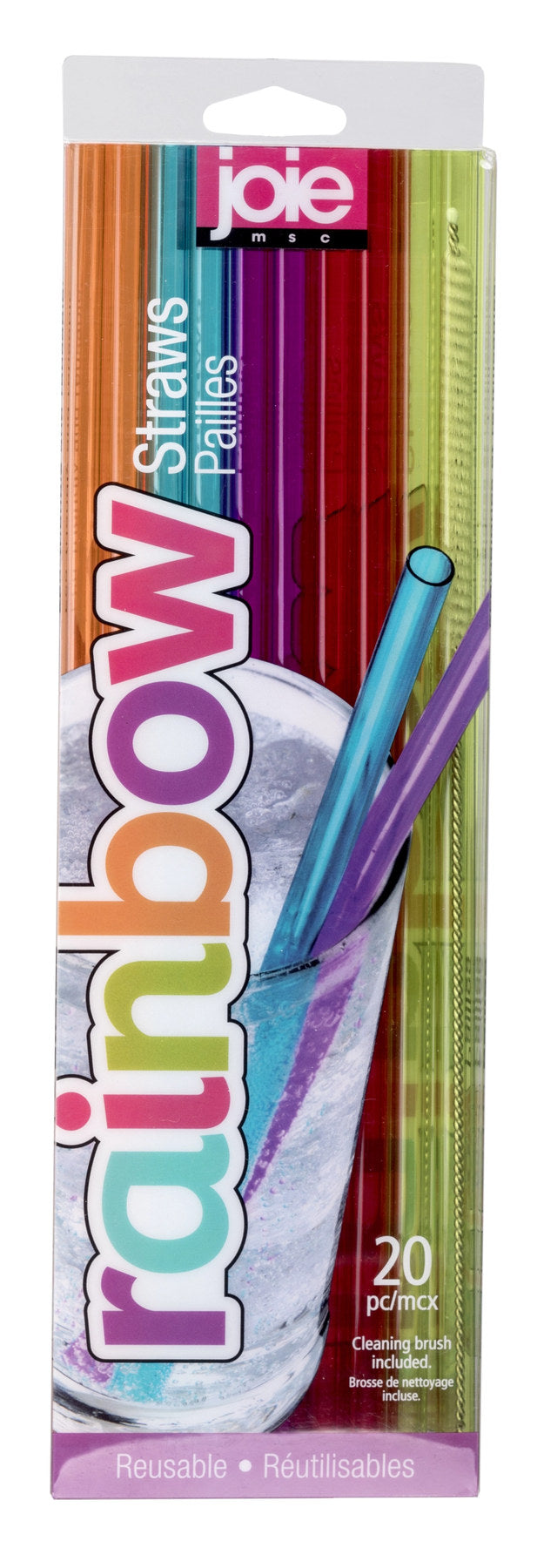 Pet-G Strohhalm Regenbogen, 20 Stück in Mehrfarbig präsentiert im Onlineshop von KAQTU Design AG. Küchenhelfer ist von Les Ventes Murray