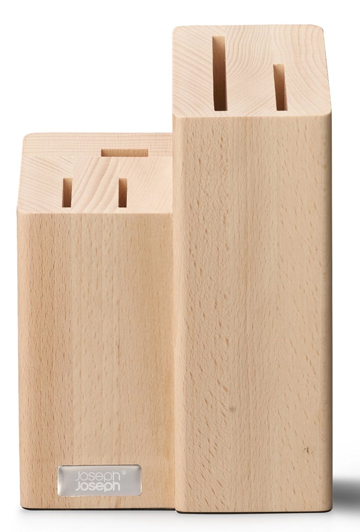 Elevate Fusion 5er-Block Messer & Schere in Beige präsentiert im Onlineshop von KAQTU Design AG. Messerblock ist von Joseph Joseph