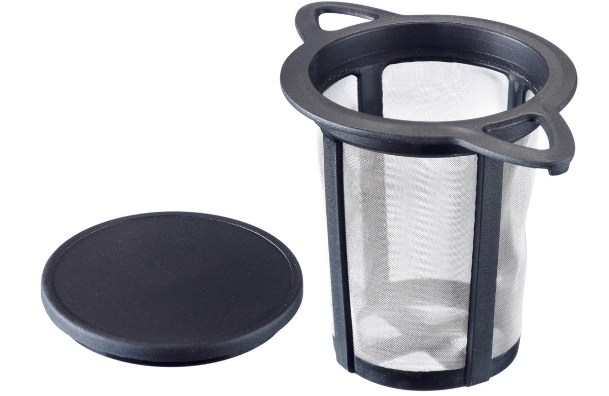 Dauerfilter Tee, 11x7.2x8.0cm in Schwarz präsentiert im Onlineshop von KAQTU Design AG. Tasse ist von Westmark