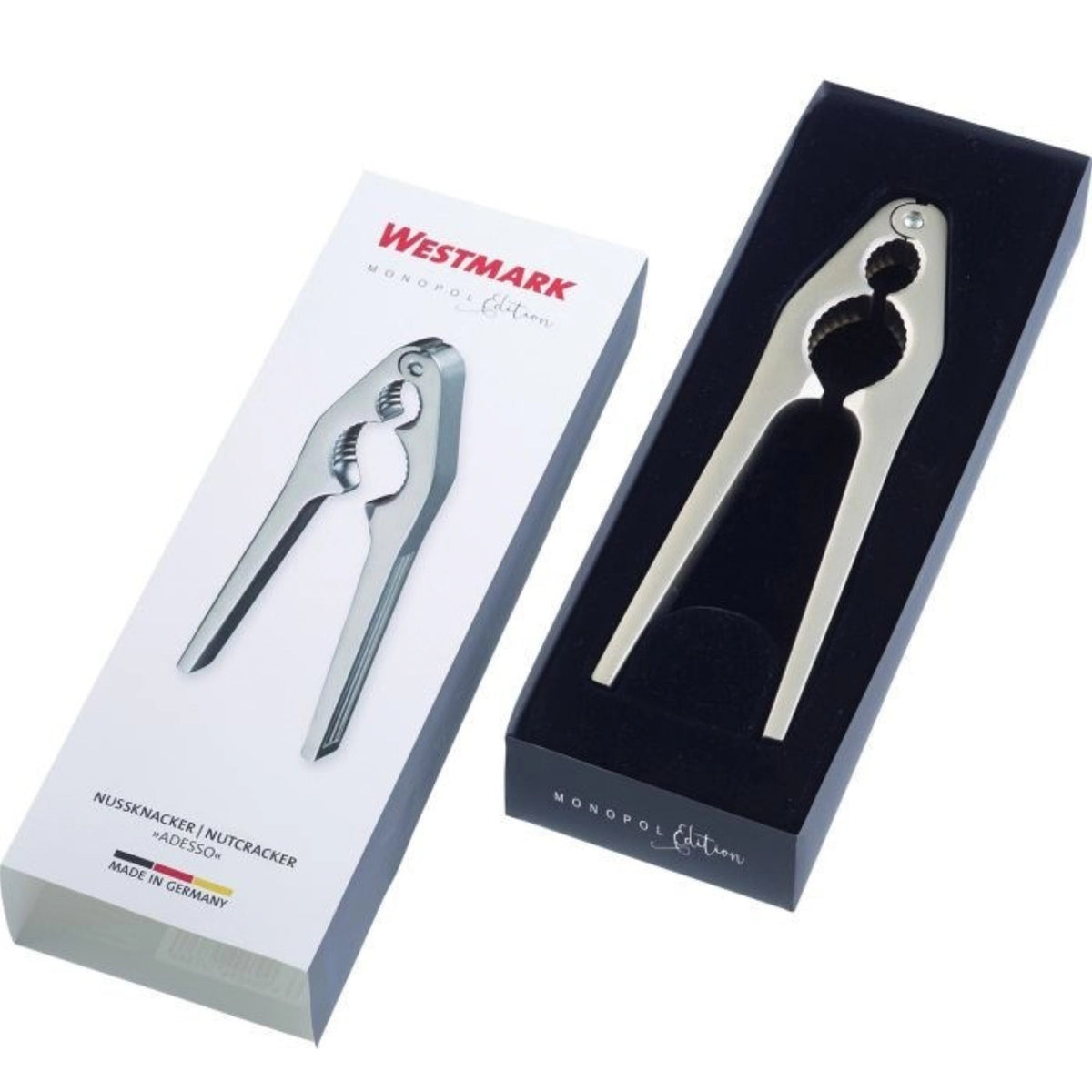 Nussknacker Adesso, edelmattiert, 17x4x1.2cm in Silber präsentiert im Onlineshop von KAQTU Design AG. Küchenhelfer ist von Westmark