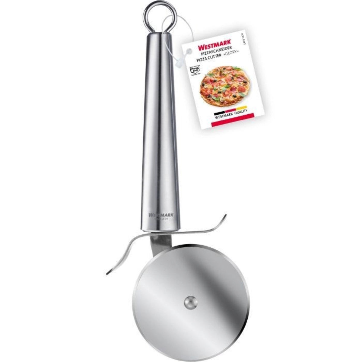 Pizzaschneider, 21x8x2.5cm in Silber präsentiert im Onlineshop von KAQTU Design AG. Pizza ist von Westmark
