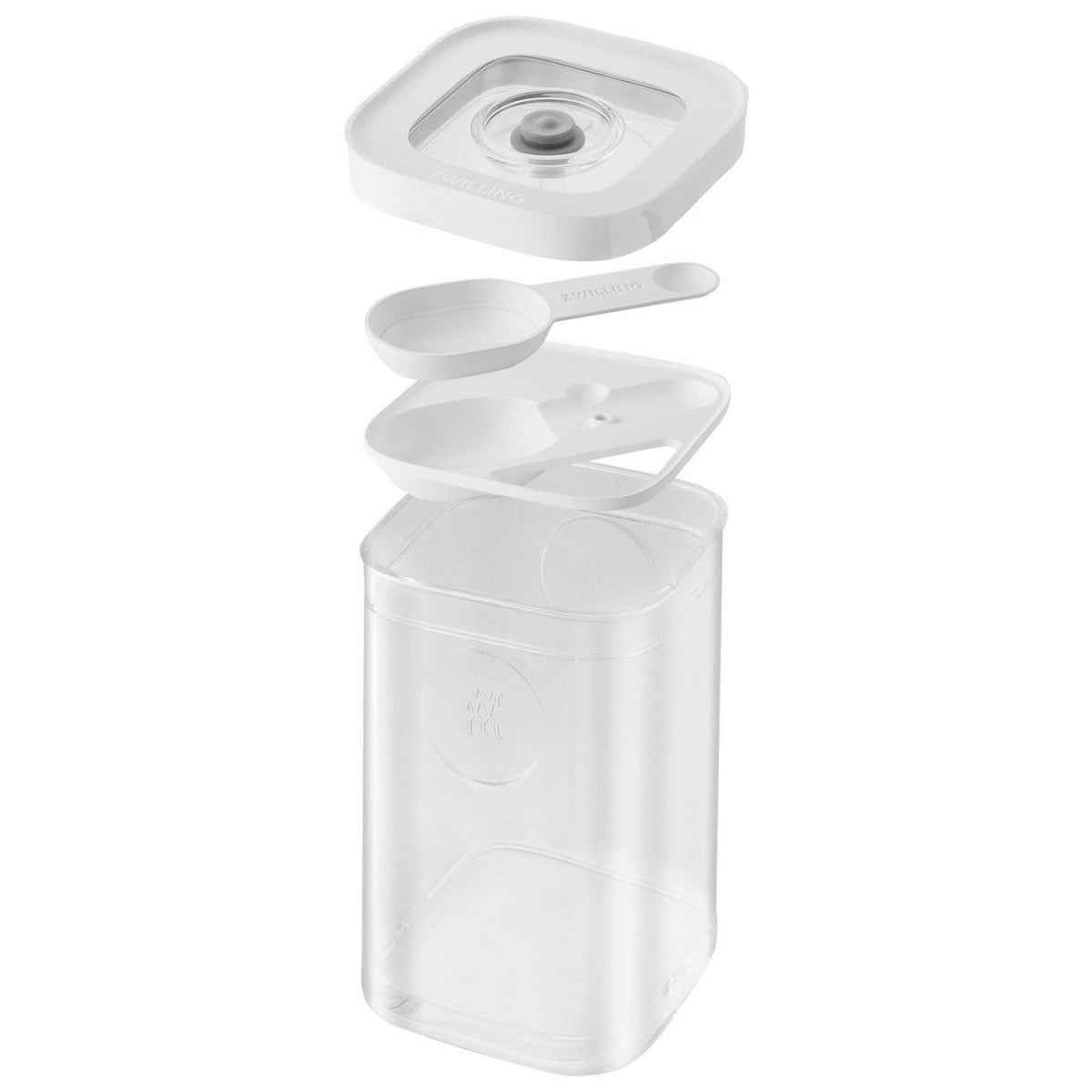 Cube S Einsatz mit Messlöffel, passend zu S,2S,3S,4S in Weiss präsentiert im Onlineshop von KAQTU Design AG. Aufbewahrungsbehälter ist von Zwilling