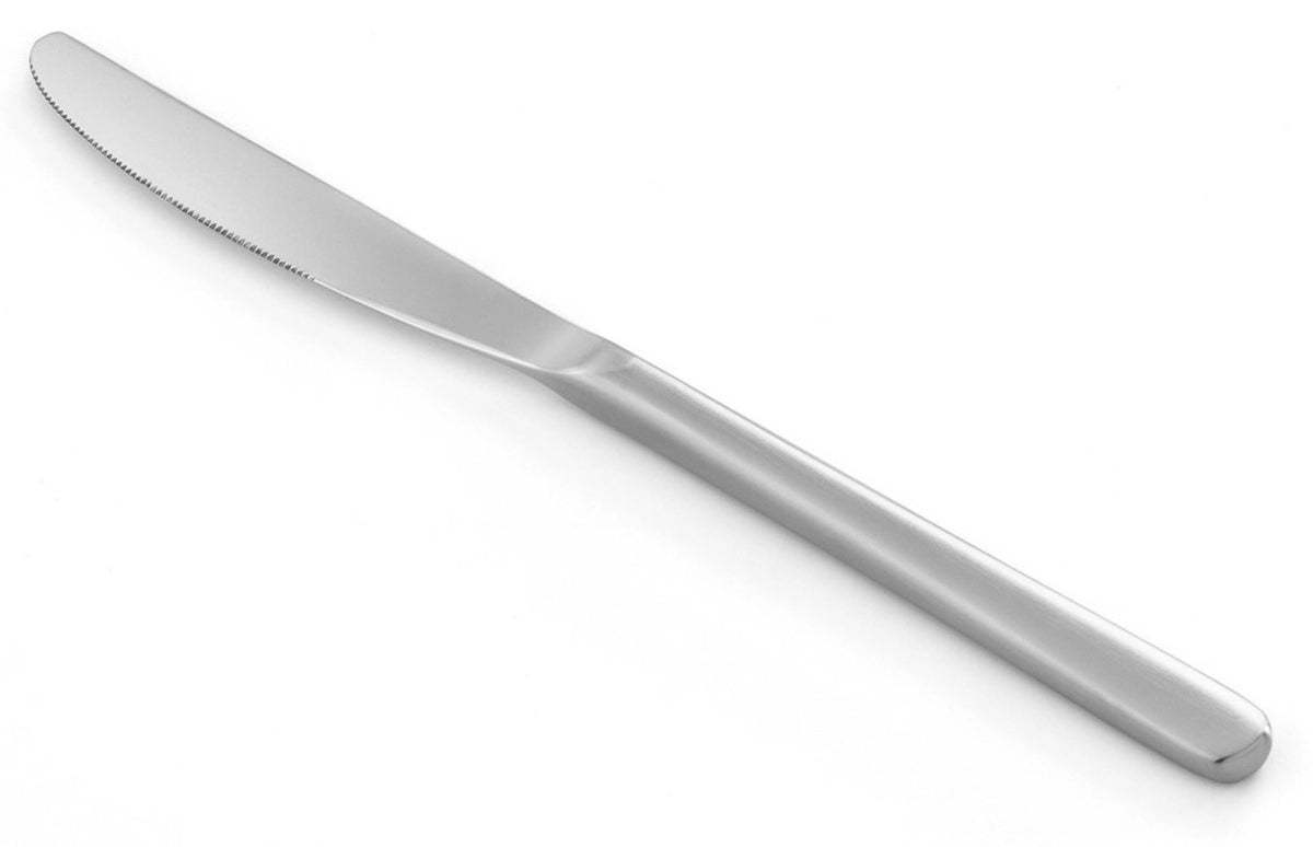 Courchevel Tafelmesser edelstahl matt in Silber präsentiert im Onlineshop von KAQTU Design AG. Besteck ist von Revol