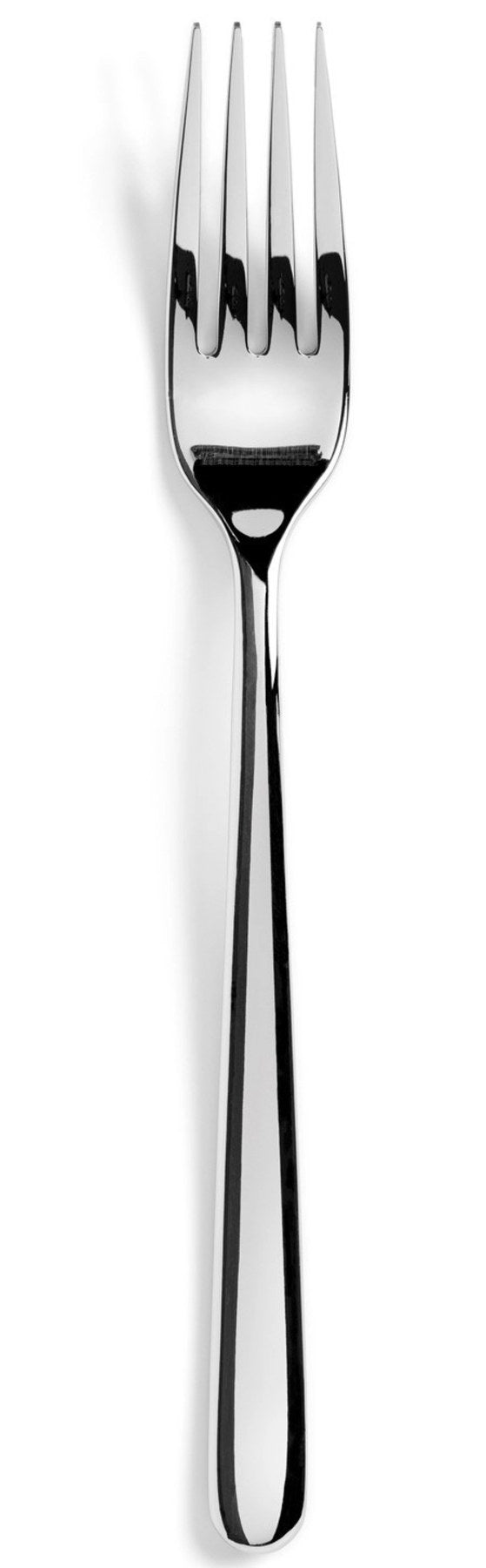 Courchevel Tafelgabel edelstahl glänzend in Silber präsentiert im Onlineshop von KAQTU Design AG. Besteck ist von Revol