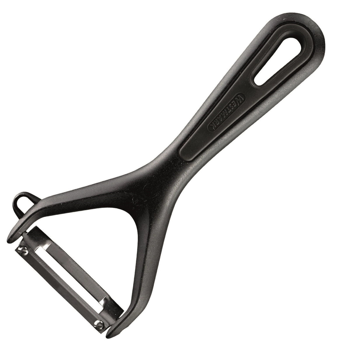 Gemüse-, Spargelschäler Gentle, 15x6.9x1.8cm, lose in Schwarz präsentiert im Onlineshop von KAQTU Design AG. Küchenhelfer ist von Westmark