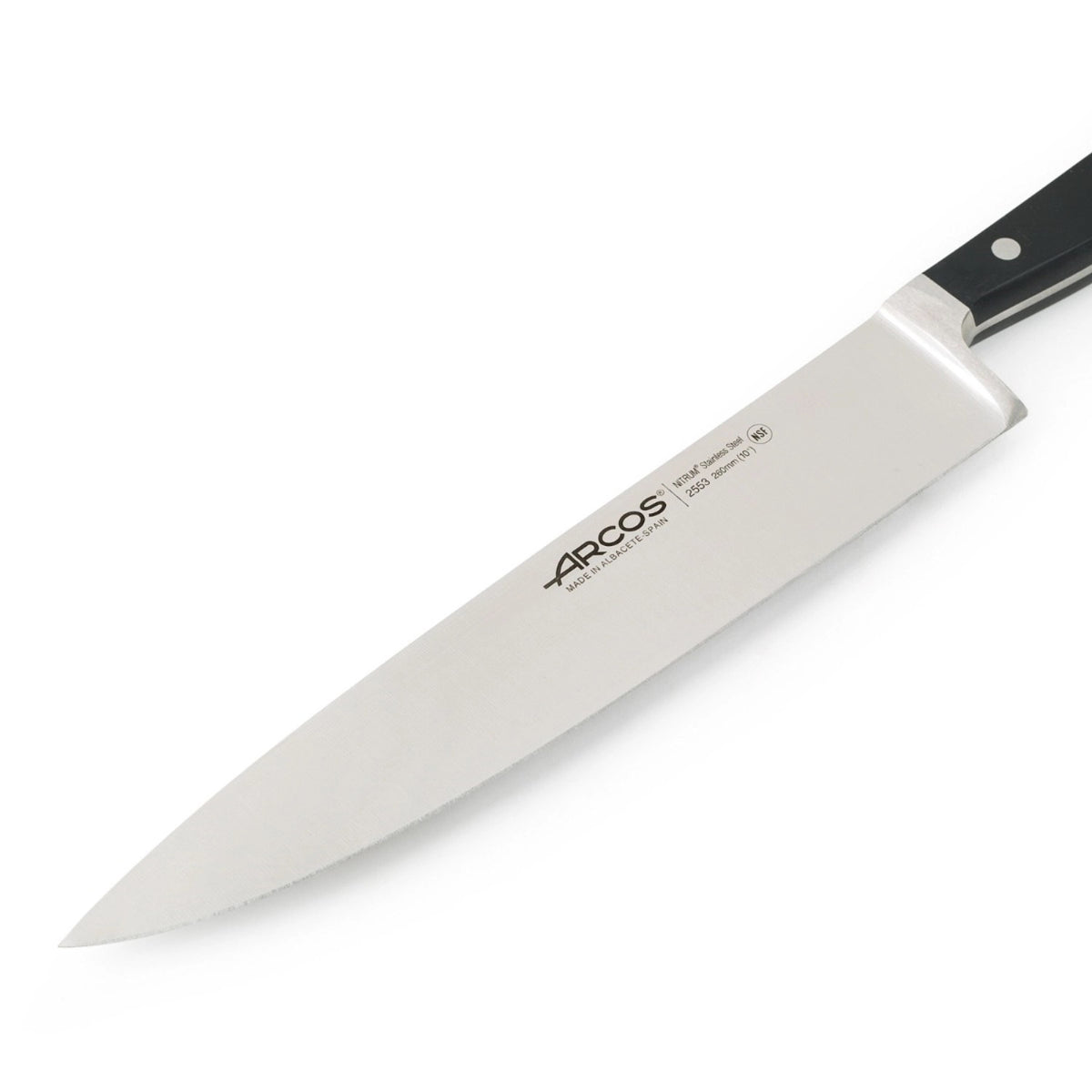 Clasica Kochmesser geschmiedet Klinge 26cm in Schwarz präsentiert im Onlineshop von KAQTU Design AG. Küchenmesser ist von Arcos