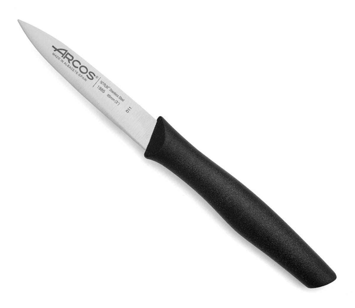 Nova Rüstmesser glatt Klinge 8.5cm Griff schwarz