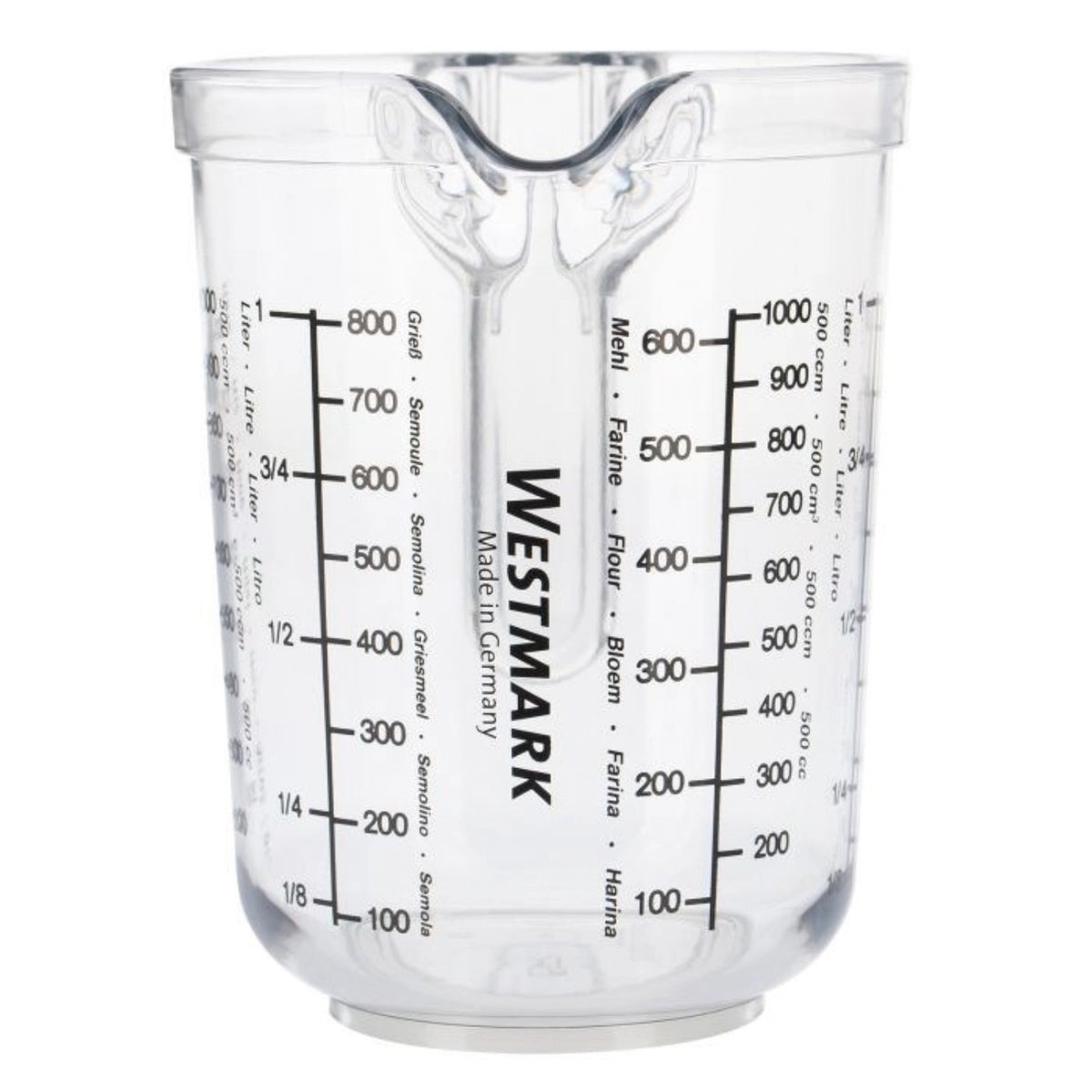 Messkanne Gerda, 1 l in Transparent präsentiert im Onlineshop von KAQTU Design AG. Küchenhelfer ist von Westmark