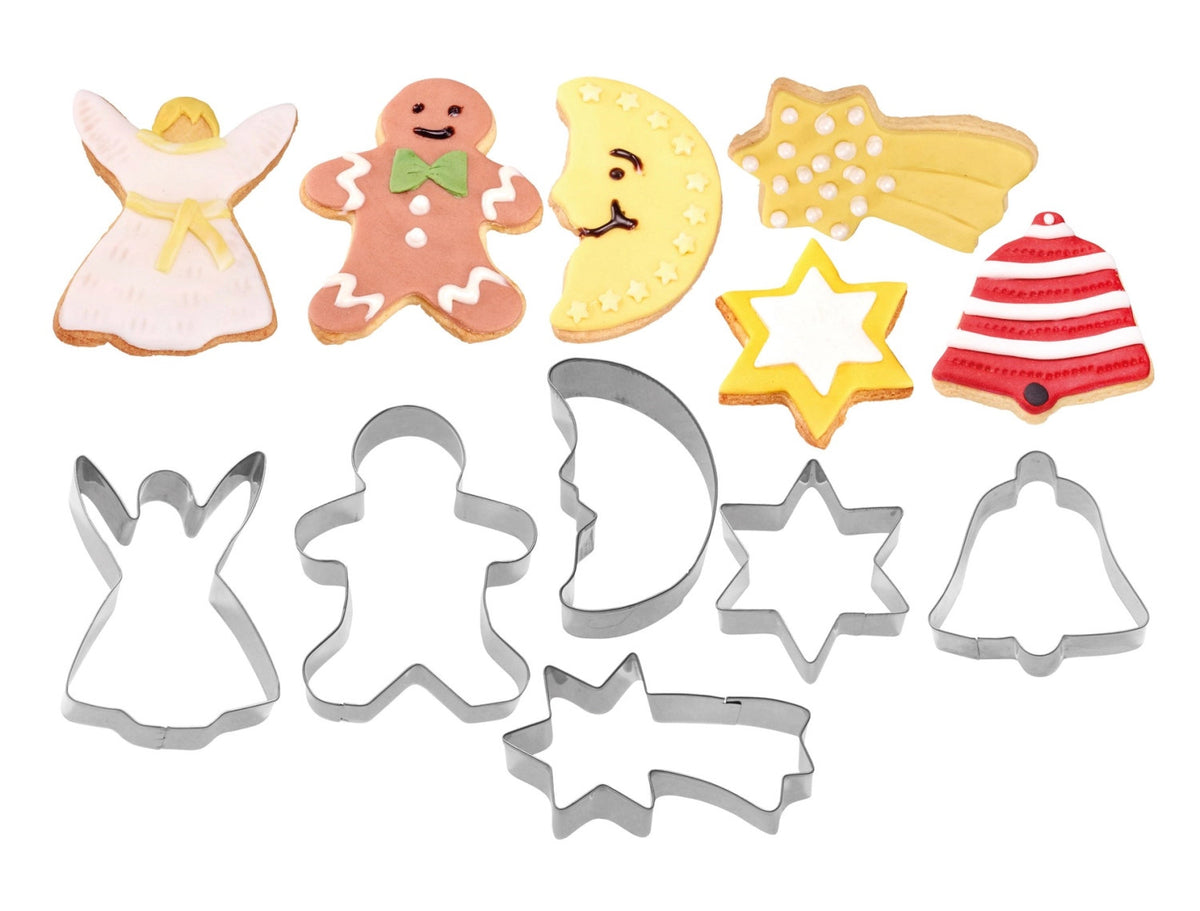 6-tlg. Set Ausstechform Weihnachten in Silber präsentiert im Onlineshop von KAQTU Design AG. Ausstecher ist von Westmark