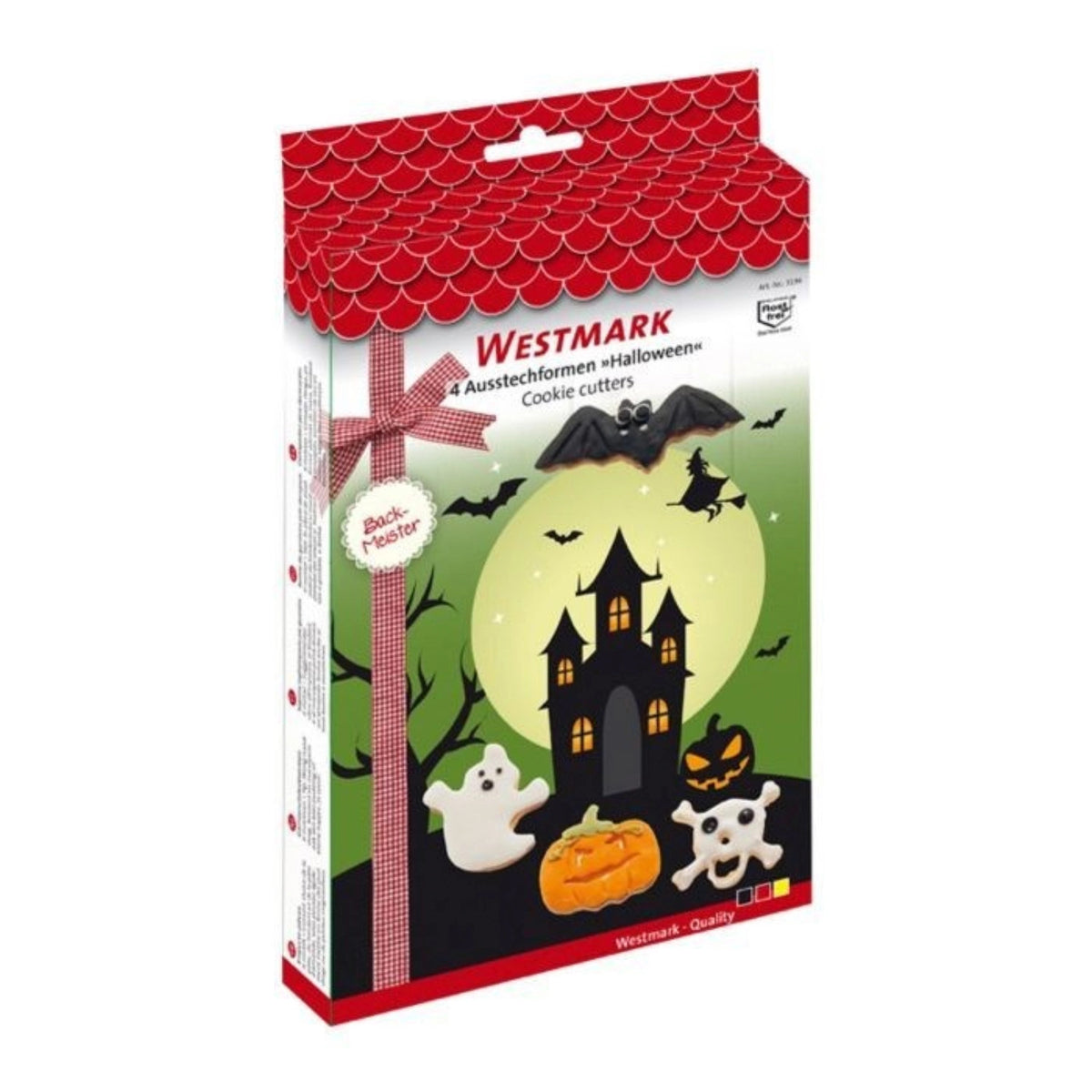 4-tlg. Set Ausstechform Halloween in Silber präsentiert im Onlineshop von KAQTU Design AG. Ausstecher ist von Westmark