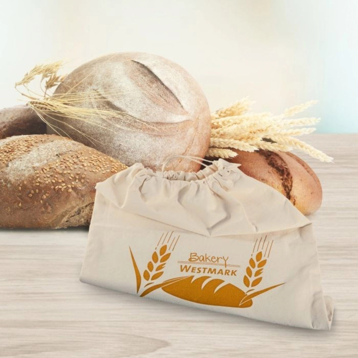 Brotbeutel, 38x45cm in Beige präsentiert im Onlineshop von KAQTU Design AG. Brotsack ist von Westmark