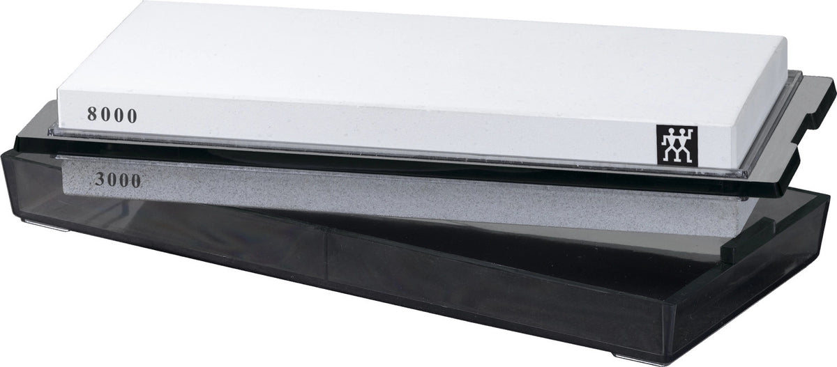 Wetzstein TWIN Finishing Stone Pro 3000/8000 in Schwarz präsentiert im Onlineshop von KAQTU Design AG. Küchenmesser ist von Zwilling Kitchen