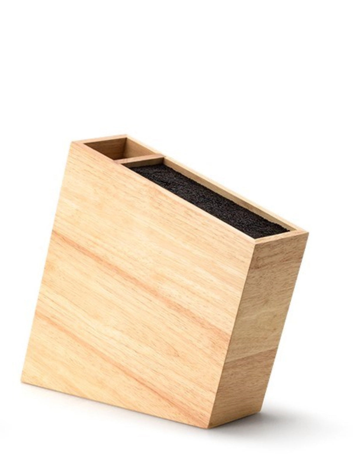Gummibaum Messerbl. schräg flex. Einsatz/Behälter,31x9x28 cm in Braun präsentiert im Onlineshop von KAQTU Design AG. Küchenhelfer ist von Continenta