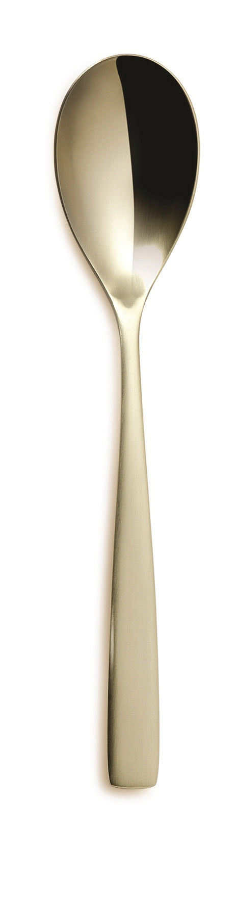 Barcelona Tafellöffel 18/0 Champagne matt in Gold präsentiert im Onlineshop von KAQTU Design AG. Besteck ist von Comas
