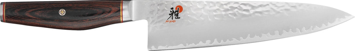MIYABI 6000MCT Gyutoh, 200mm in Braun präsentiert im Onlineshop von KAQTU Design AG. Damastmesser ist von Miyabi