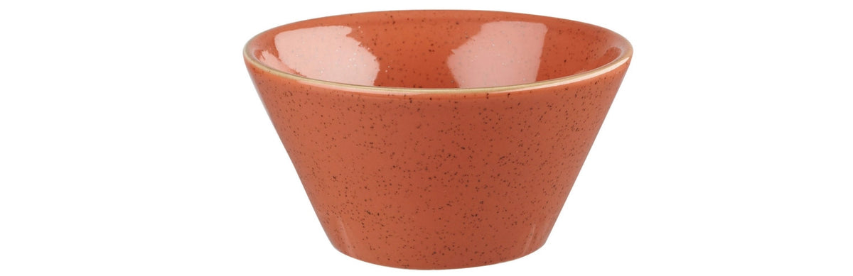 Stonecast Spiced Orange Saucenschale 9cl, D8cm H4.4cm in Orange präsentiert im Onlineshop von KAQTU Design AG. Schale ist von Churchill