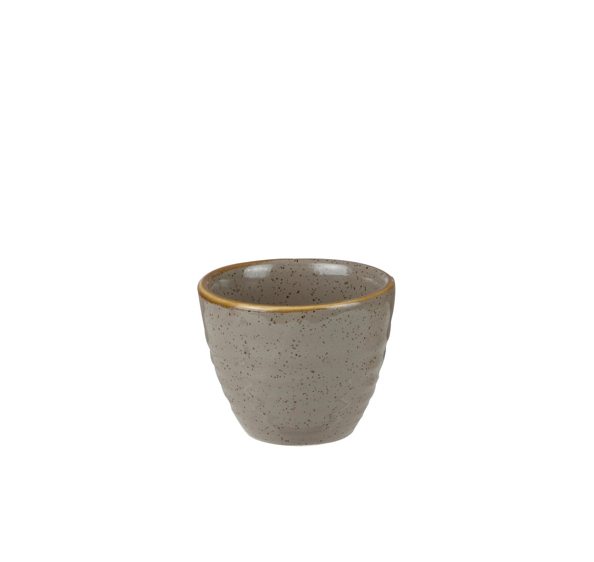 Stonecast Peppercorn Grey Becher geriffelt 5.7cl in Silber präsentiert im Onlineshop von KAQTU Design AG. Tasse ist von Churchill