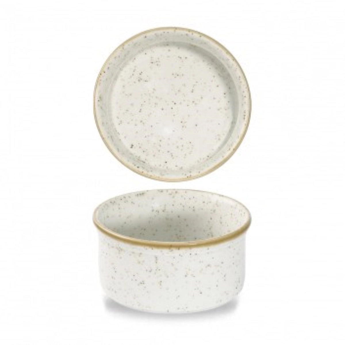 Stonecast Barley White Ramequin 7cm in Weiss präsentiert im Onlineshop von KAQTU Design AG. Auflaufformen ist von Churchill