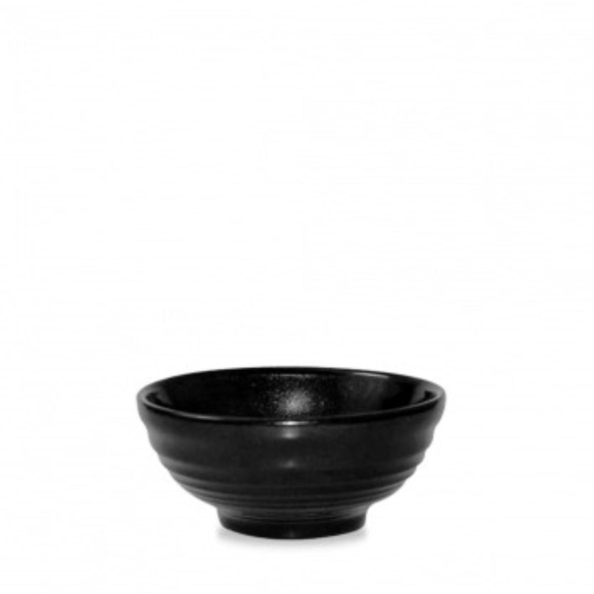 Bit on the Side Onyx Black Schale geriffelt 28cl in Schwarz präsentiert im Onlineshop von KAQTU Design AG. Schale ist von Churchill