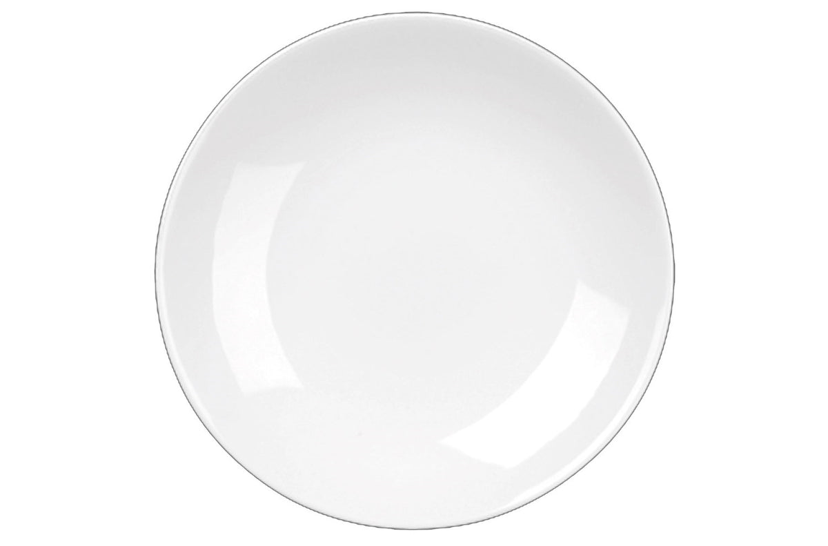Alchemy Balance W. Coupe Teller flach 23cm in Weiss präsentiert im Onlineshop von KAQTU Design AG. Teller ist von Churchill