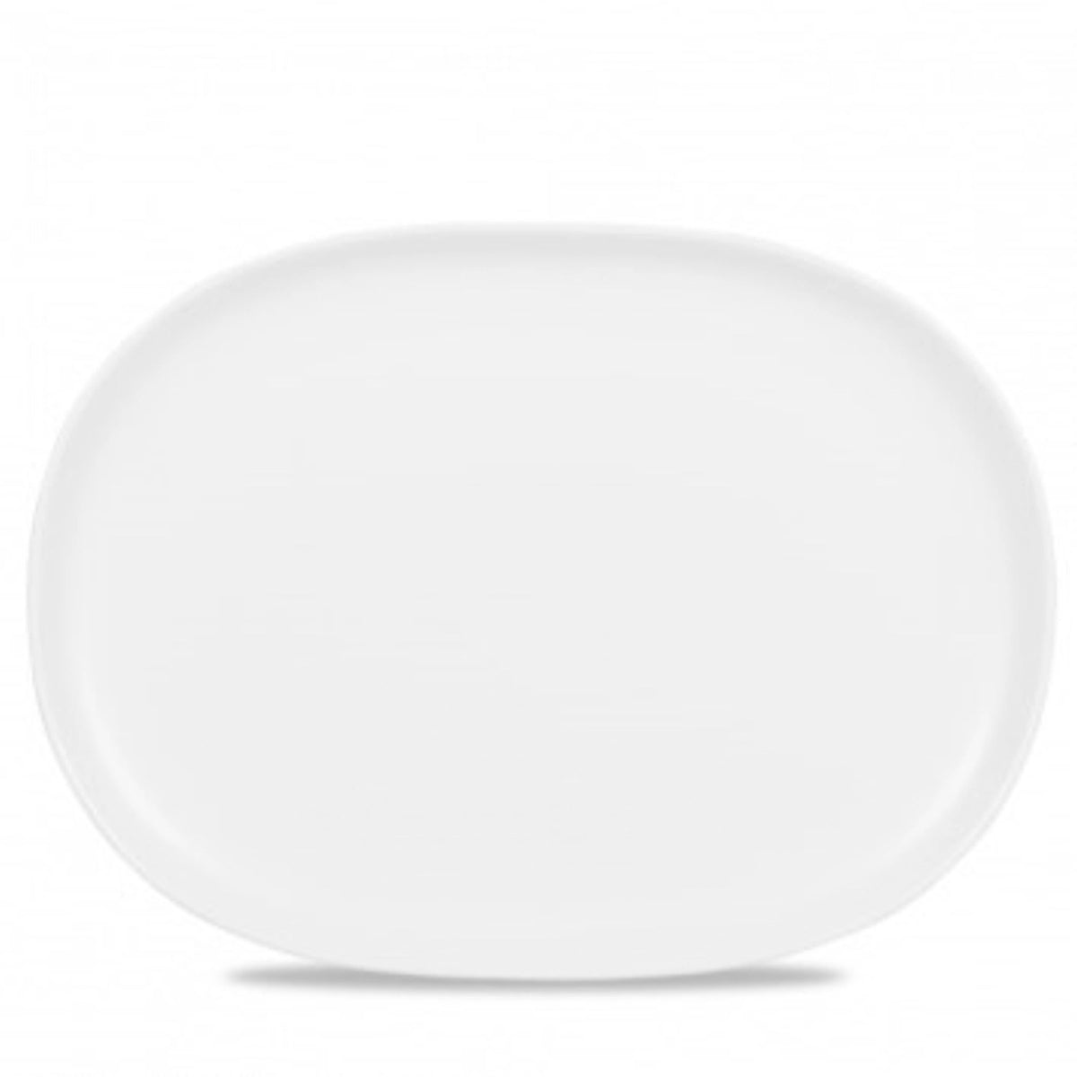 Alchemy Moonstone Teller oval 26.5x35.5cm in Weiss präsentiert im Onlineshop von KAQTU Design AG. Teller ist von Churchill