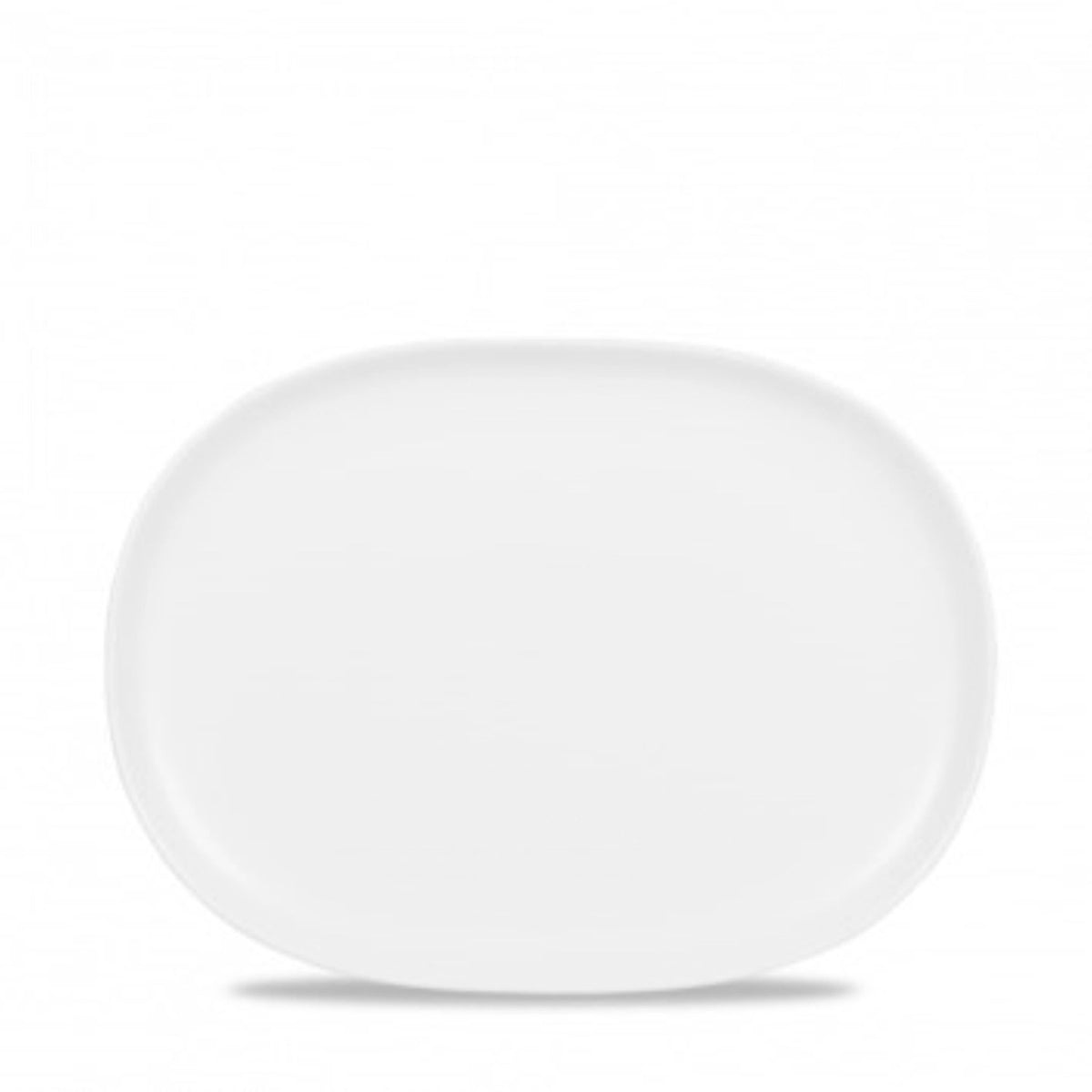 Alchemy Moonstone Teller oval 16.7x22.5cm in Weiss präsentiert im Onlineshop von KAQTU Design AG. Teller ist von Churchill