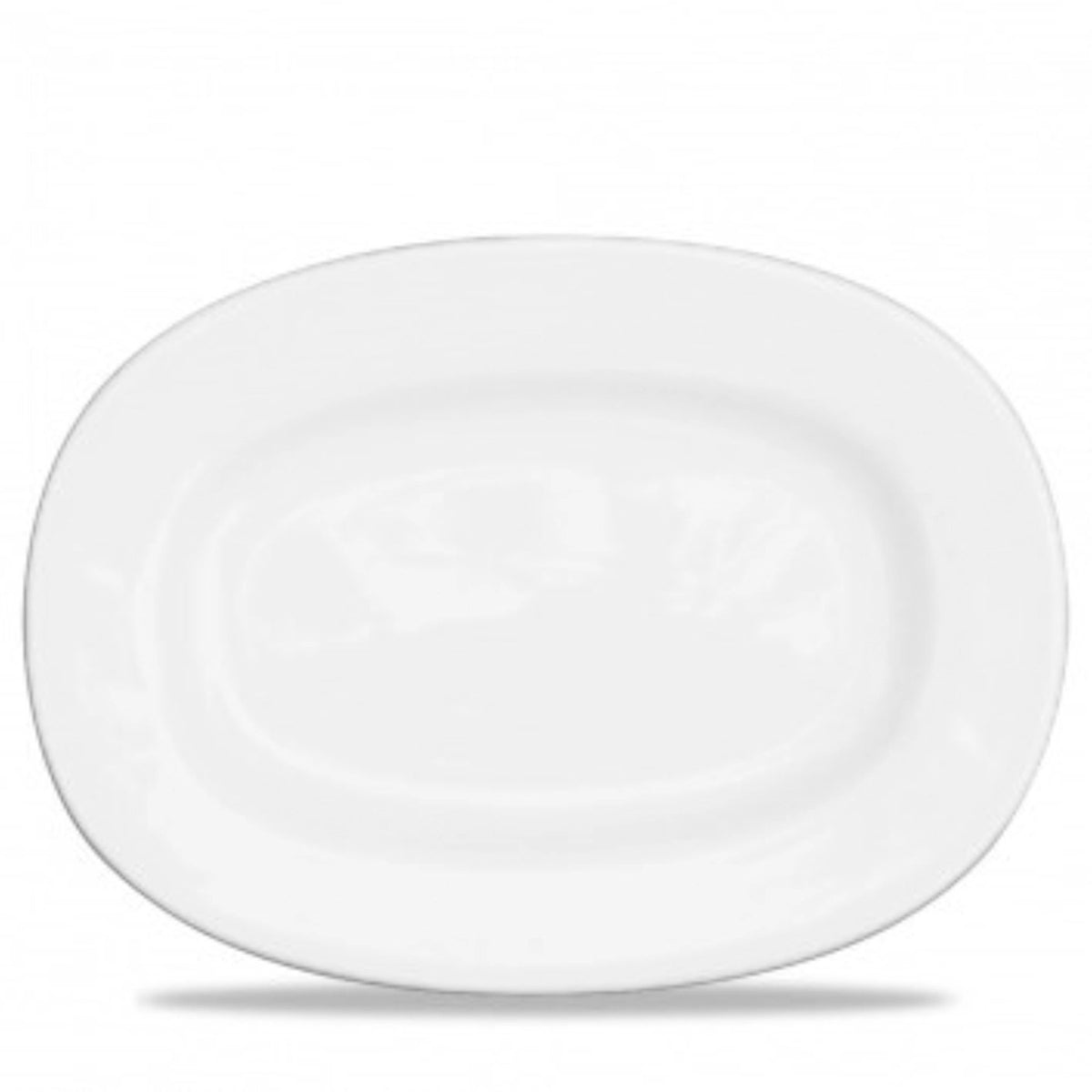 Alchemy Platte oval mit Rand 33cm in Weiss präsentiert im Onlineshop von KAQTU Design AG. Platte ist von Churchill