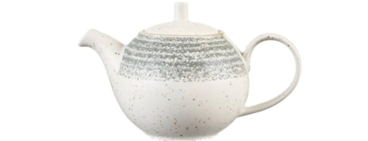 S.P. Homespun Stone Grey Teekanne 42.6cl in Silber präsentiert im Onlineshop von KAQTU Design AG. Kanne ist von Churchill