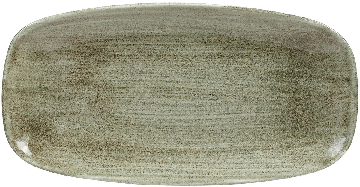 Stonecast Patina Burnished Green Platte rechteckig 29.8x15.3 in Grün präsentiert im Onlineshop von KAQTU Design AG. Platte ist von Churchill