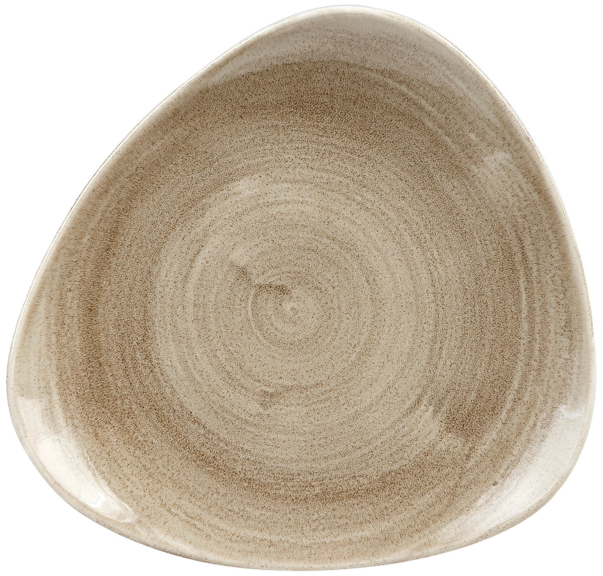 Stonecast Patina Antique taupe Triangel Teller flach 22.9cm in Beige präsentiert im Onlineshop von KAQTU Design AG. Teller ist von Churchill