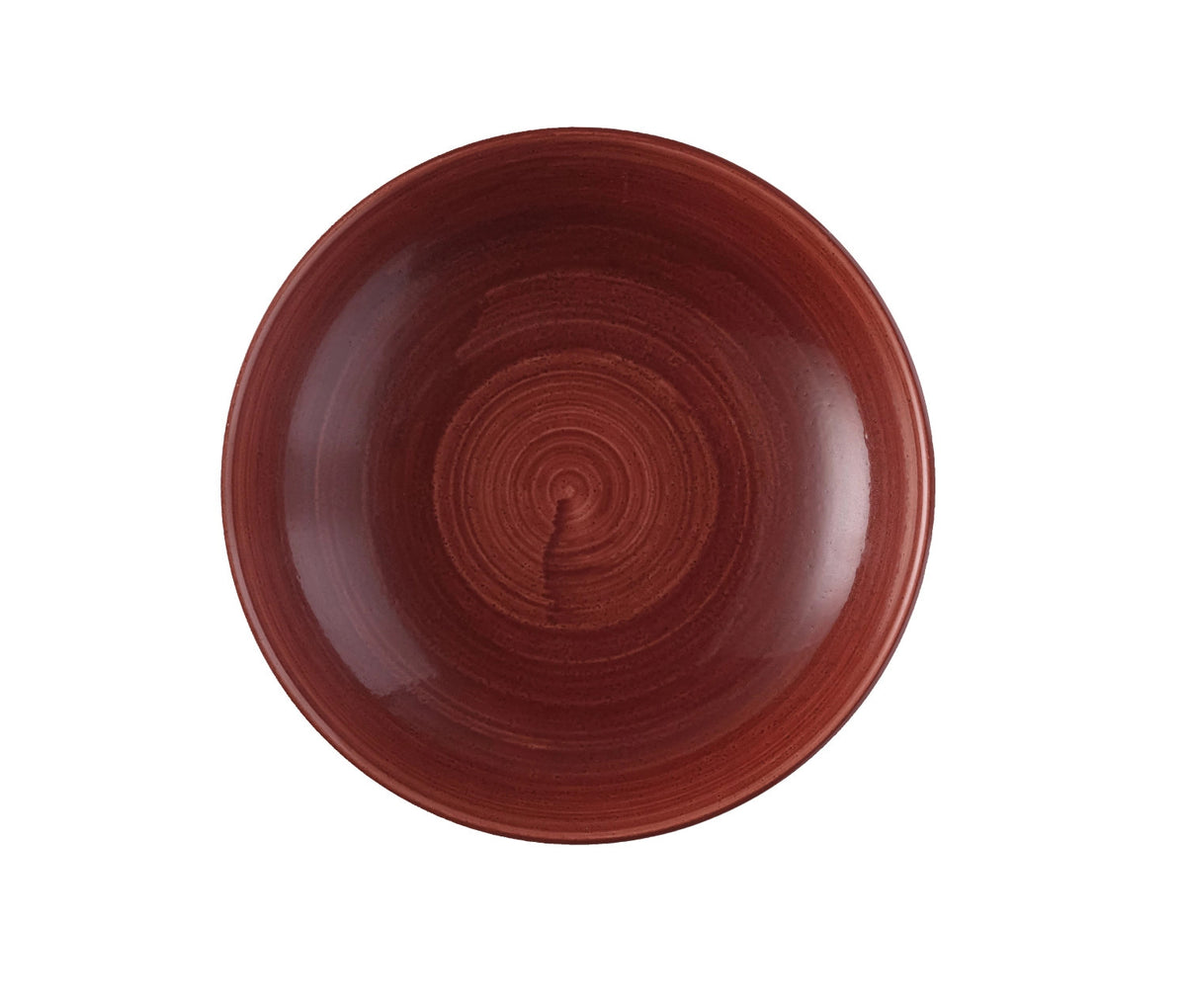 Stonecast Patina Red Rust Coupe Teller tief 24.8cm in Rot präsentiert im Onlineshop von KAQTU Design AG. Teller ist von Churchill