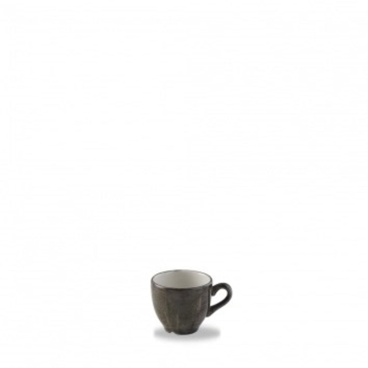 Stonecast Patina Iron Black Espressotasse 10cl 6.5cm H5.5cm in Schwarz präsentiert im Onlineshop von KAQTU Design AG. Tasse ist von Churchill