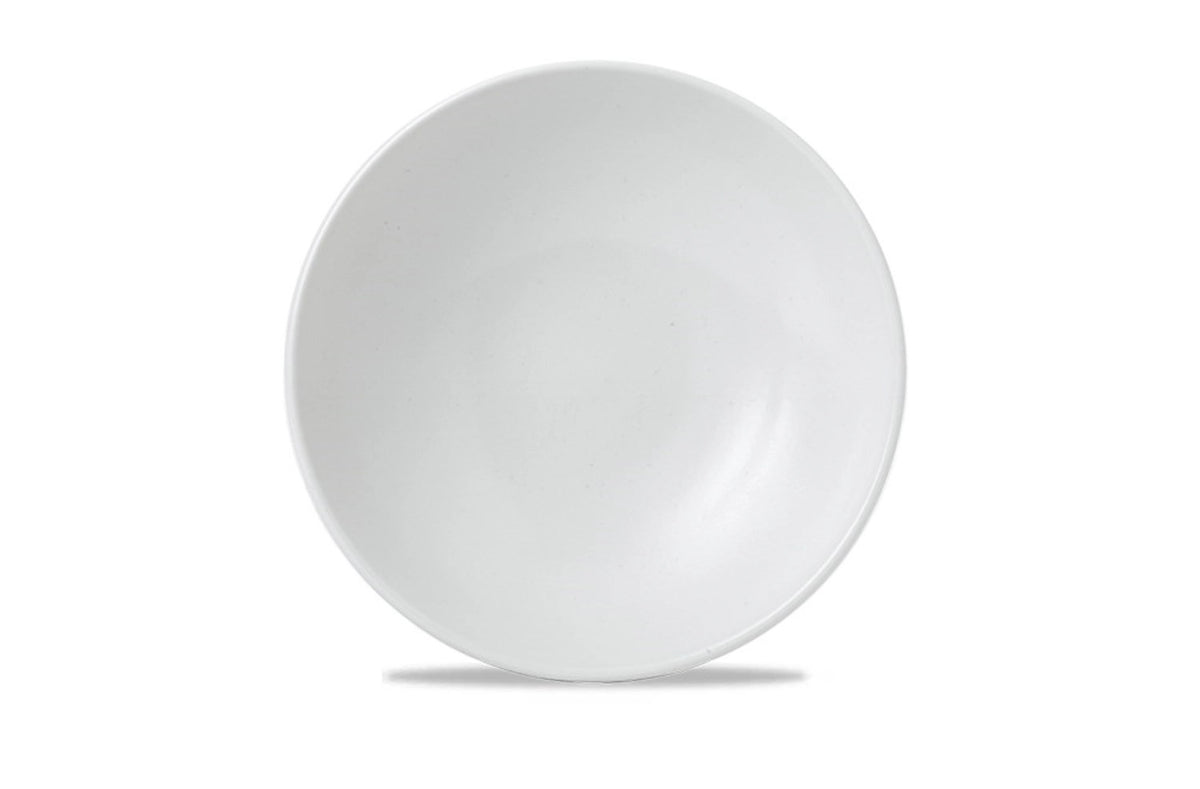 Vellum White Coupe Teller flach 16.5cm in Weiss präsentiert im Onlineshop von KAQTU Design AG. Teller ist von Churchill