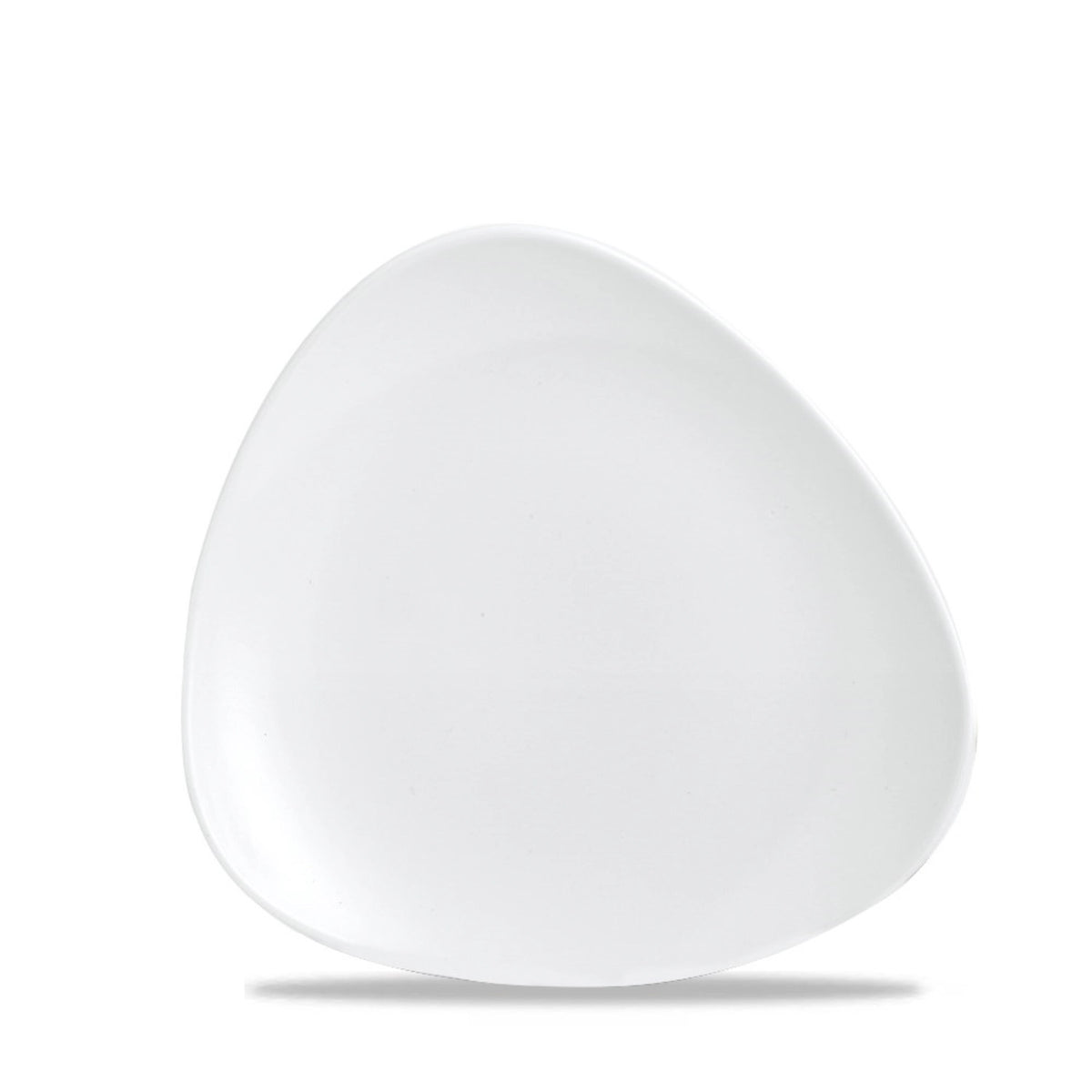 Vellum White Triangel Teller flach 19.2cm in Weiss präsentiert im Onlineshop von KAQTU Design AG. Teller ist von Churchill