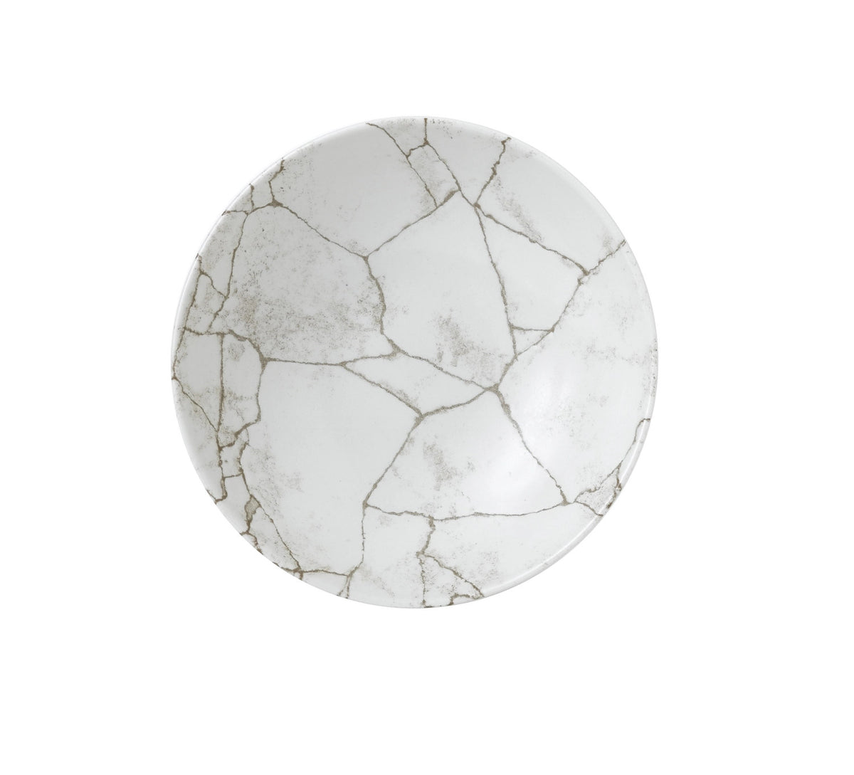 S.P. Kintsugi Agate Grey Coupe Teller tief 18.2cm in Beige präsentiert im Onlineshop von KAQTU Design AG. Teller ist von Churchill