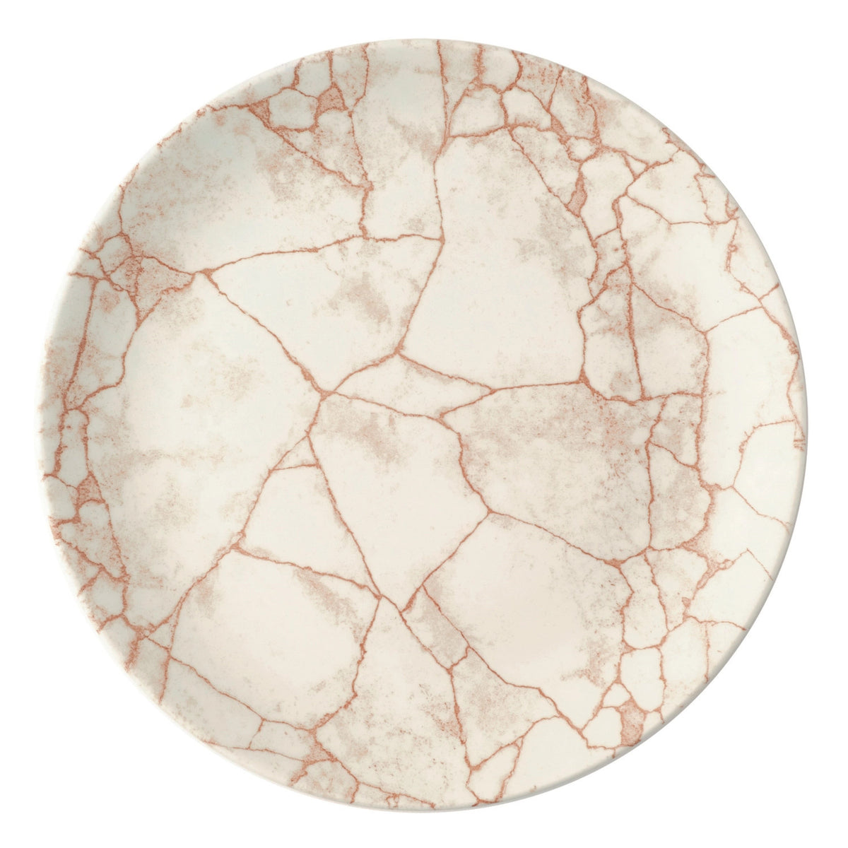S.P. Kintsugi Coral Coupe Teller flach 26cm in Orange präsentiert im Onlineshop von KAQTU Design AG. Teller ist von Churchill