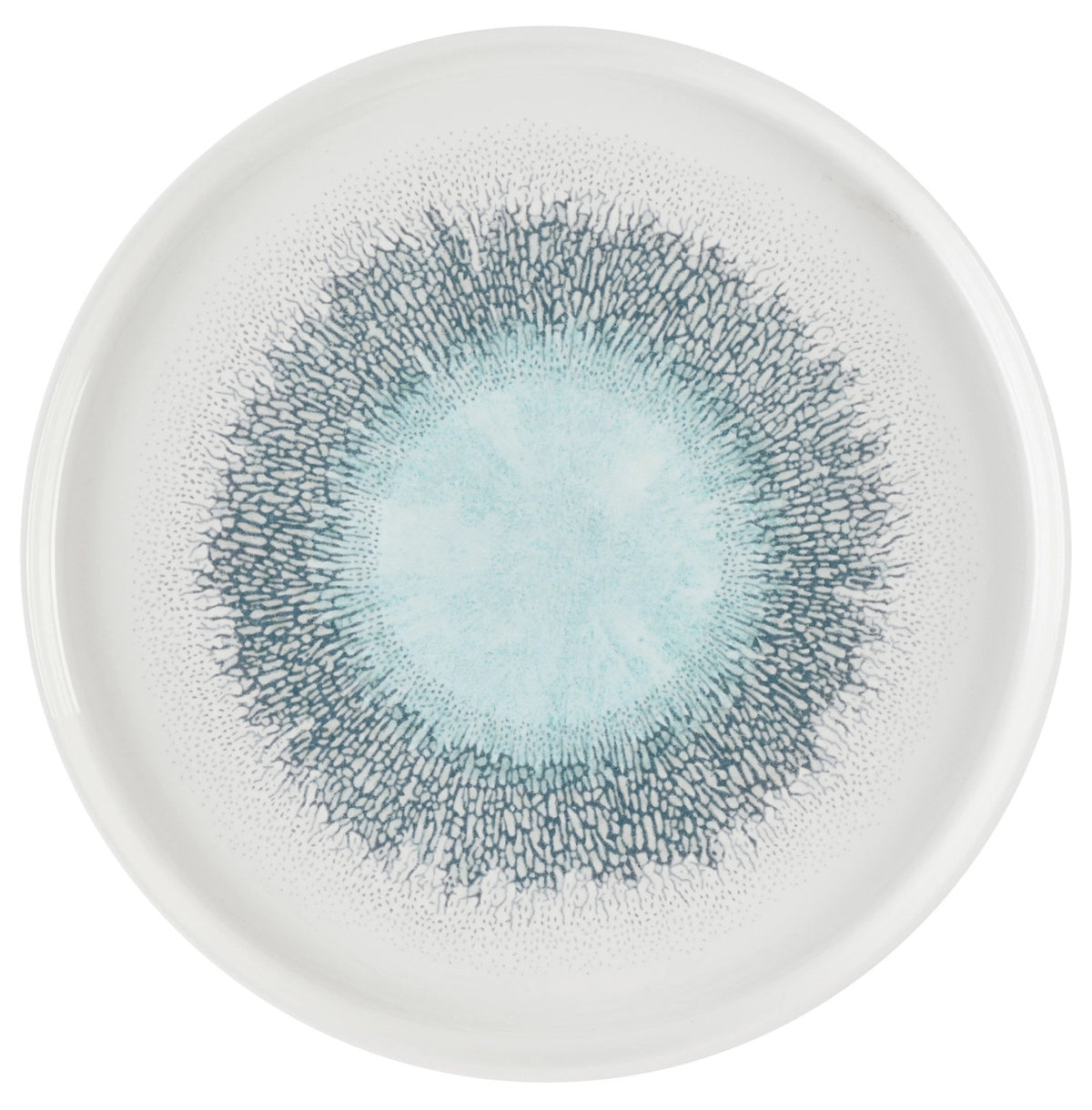 S.P. Fusion Blue Chefs Walled Teller 26cm in Blau präsentiert im Onlineshop von KAQTU Design AG. Teller ist von Churchill