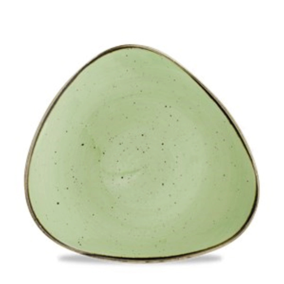 Stonecast Sage Green Triangel Teller flach 22.9cm in Grün präsentiert im Onlineshop von KAQTU Design AG. Teller ist von Churchill